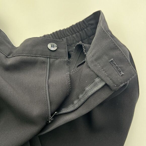 Samantha Sportswear Women's Tapered Pants Black Front Pleated High Rise Sz 4P - Picture 7 of 8